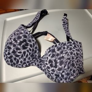 Victoria's Secret Animal Print Bra black leopard 34B